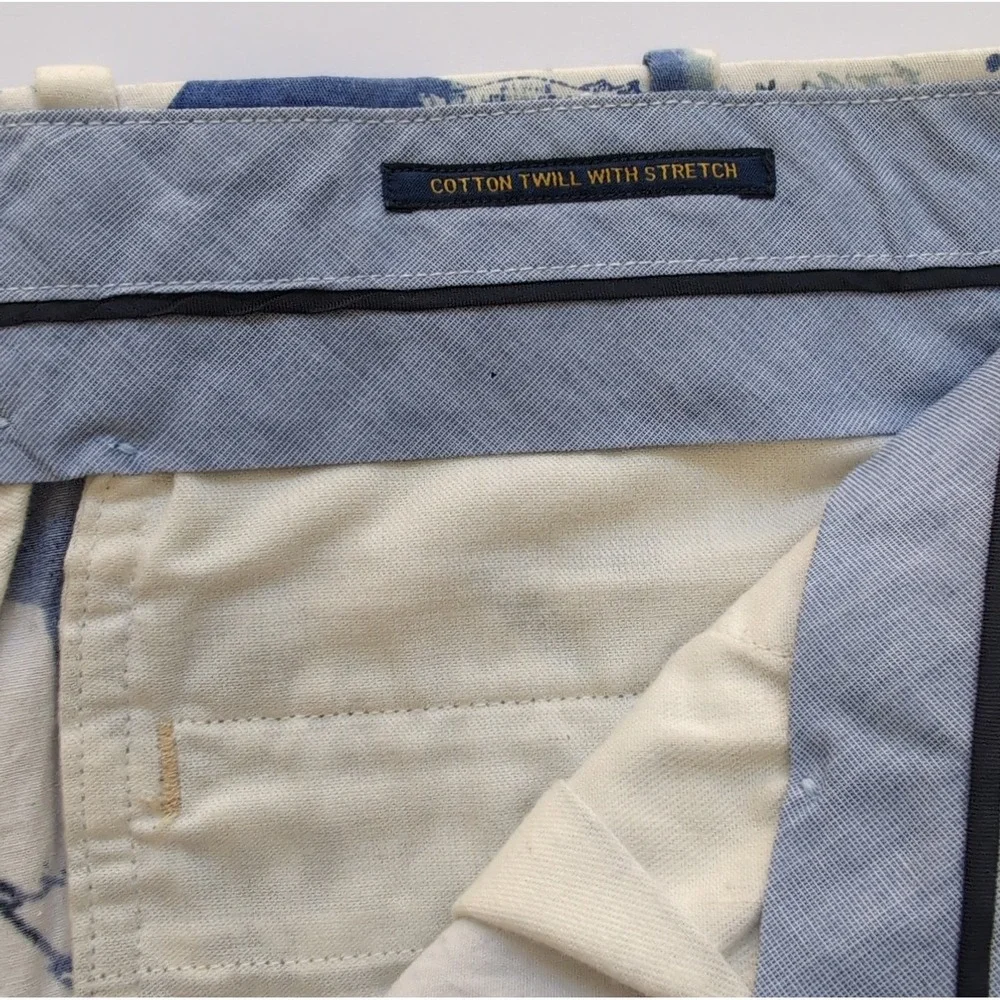 Polo Ralph Lauren Golf Shorts Mens 36 Magnolia Lane Blue Script Floral Luxury